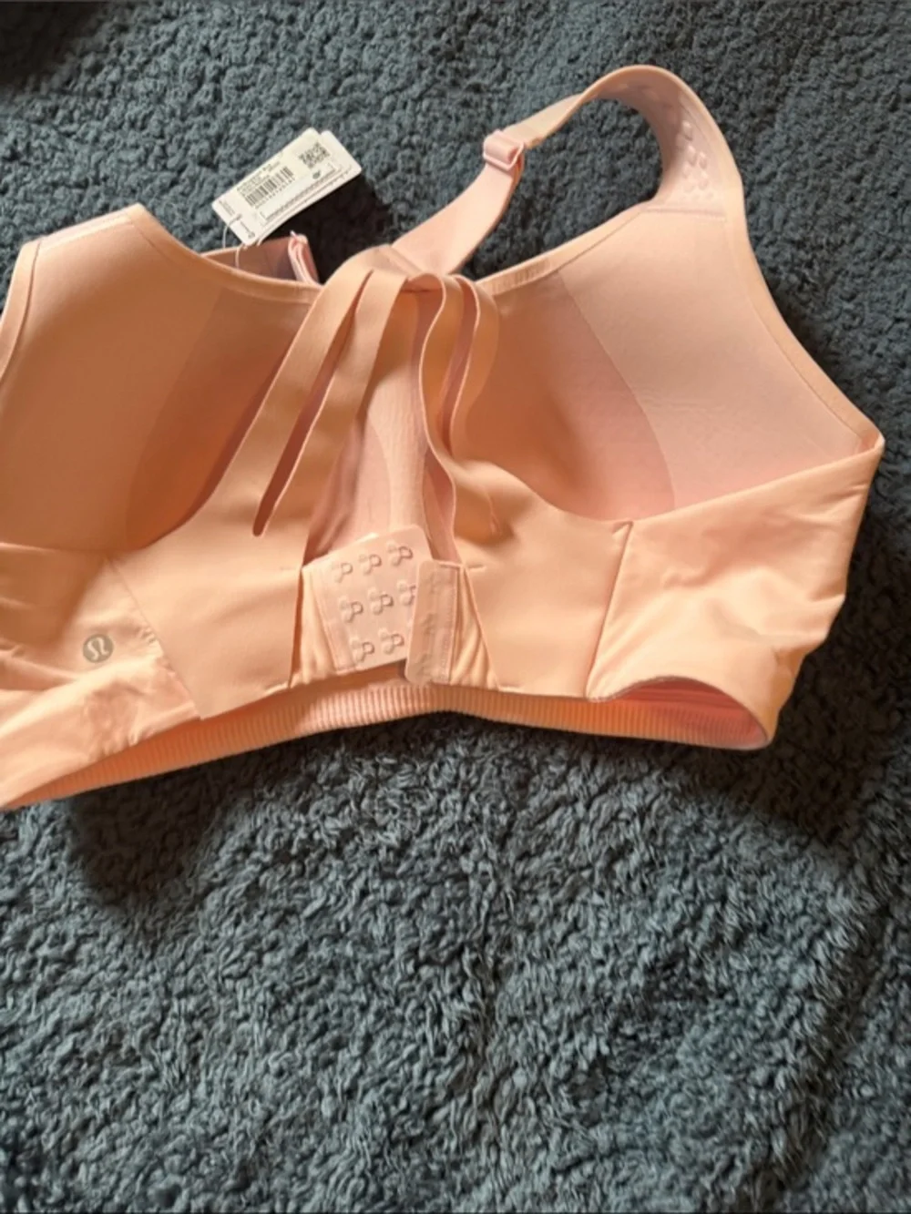 lululemon athletica Peach High-Neck Seamless Sports Bra